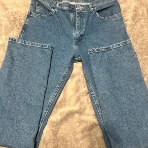 Wrangler Blue Relaxed Straight Leg Jeans